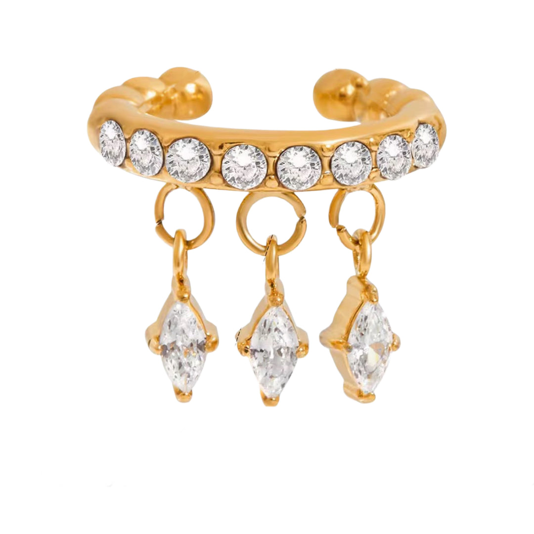 Crystal Drop Ear Cuff – Luxe