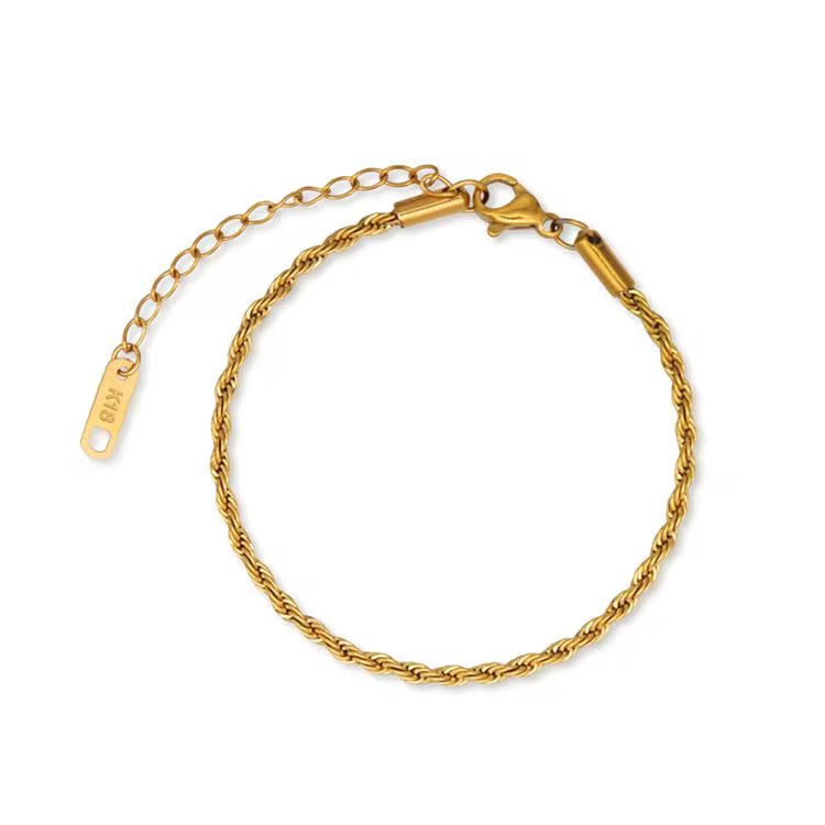 Twisted bracelet - gold