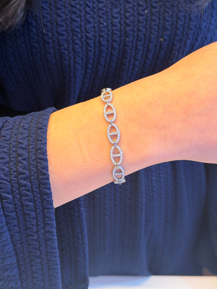 Navy bracelet - gold silver