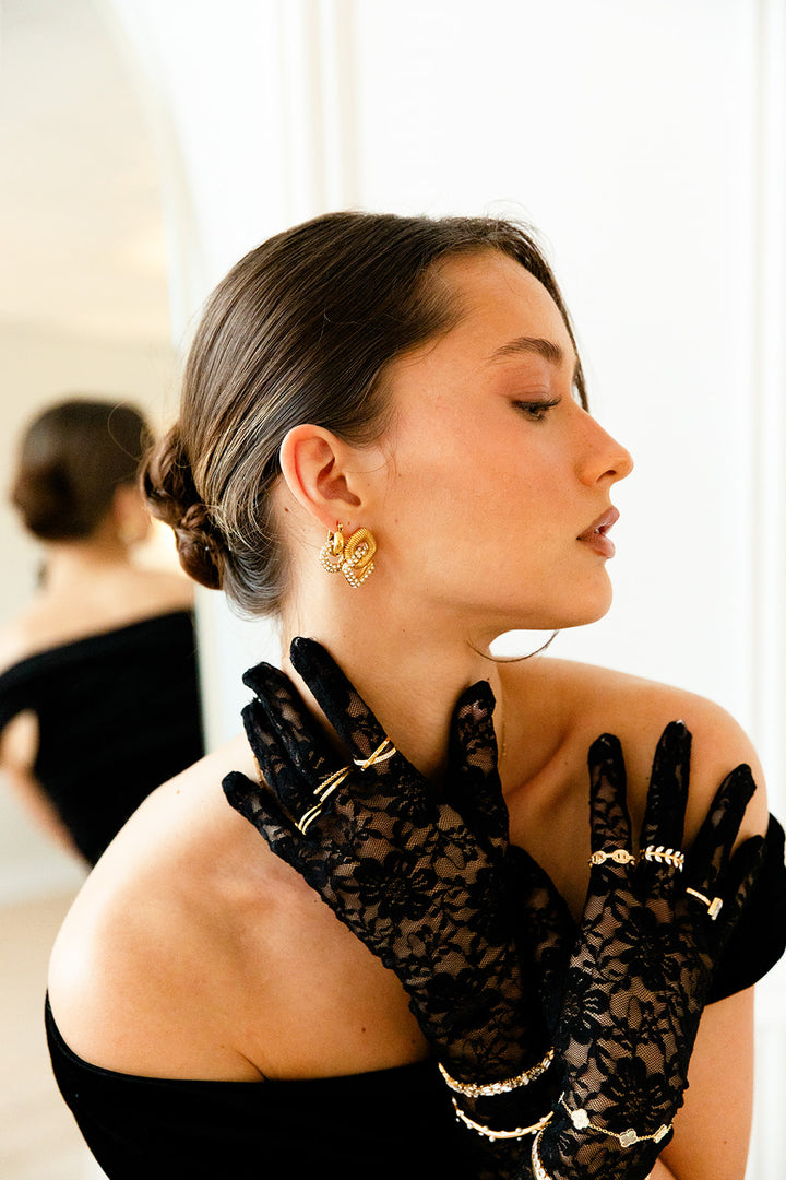 Melda earrings gold