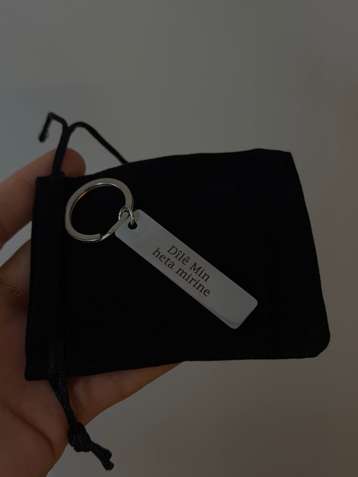 Custom keychain - EYES silver