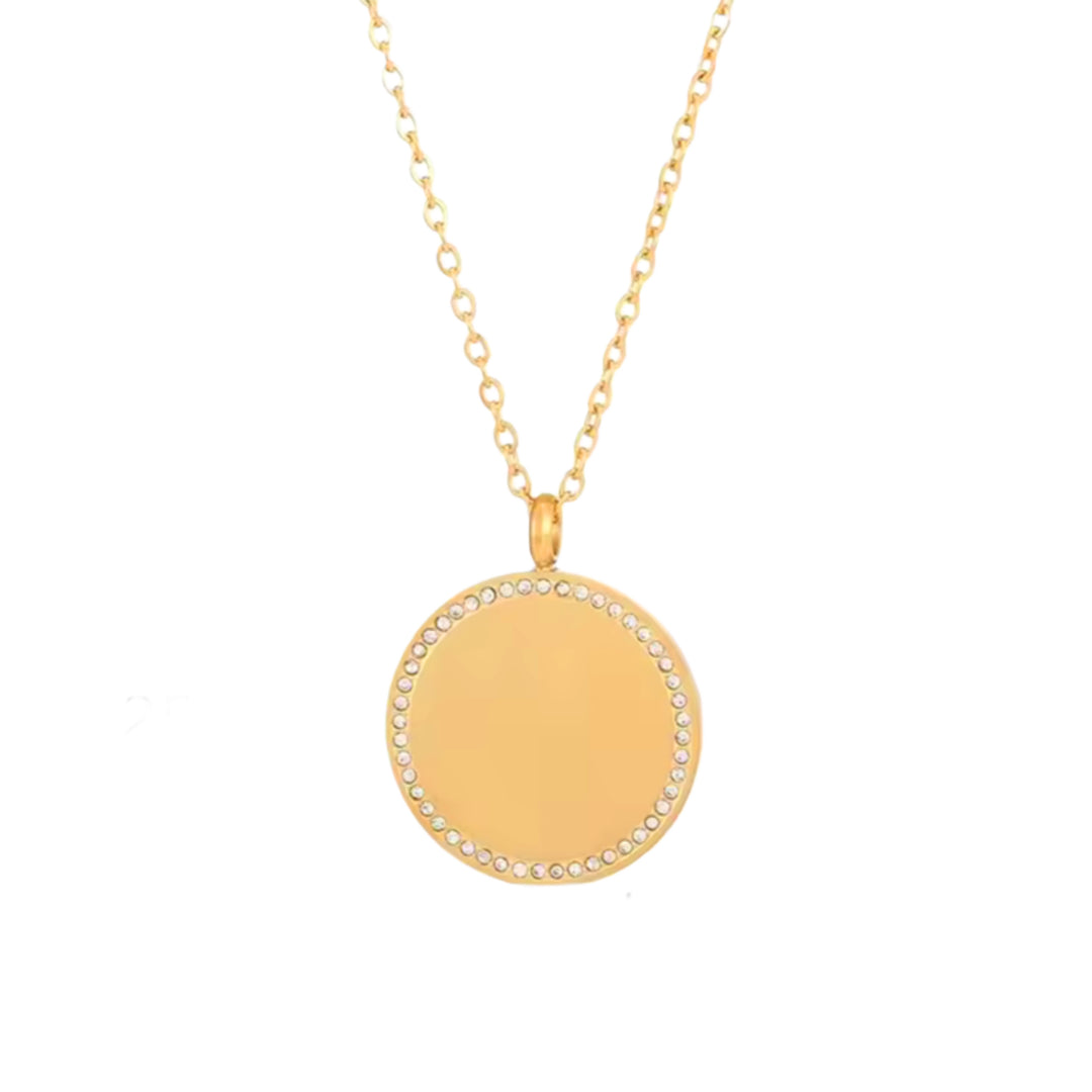 Aras necklace engravable - gold