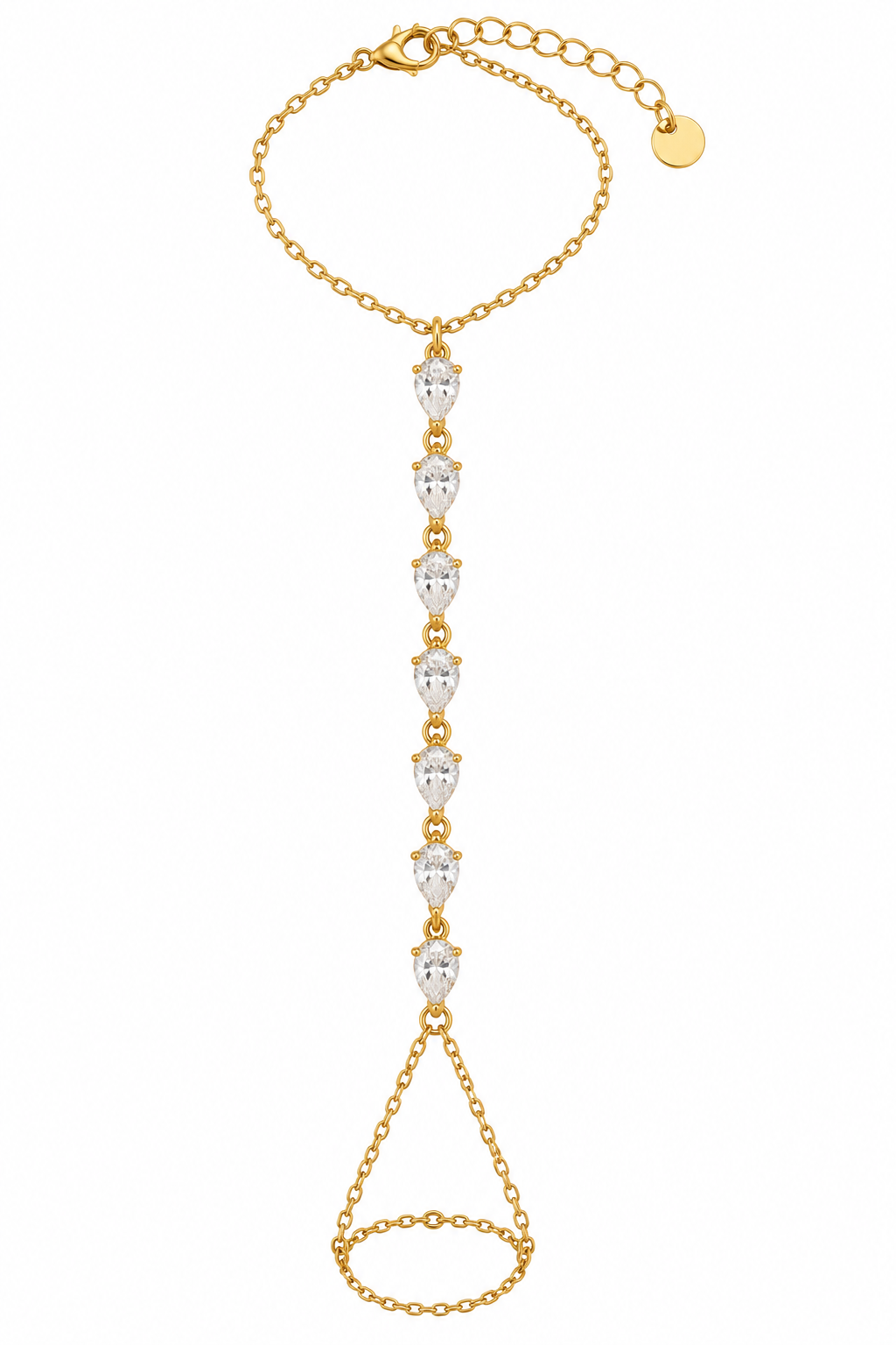 Shayla hand chain gold