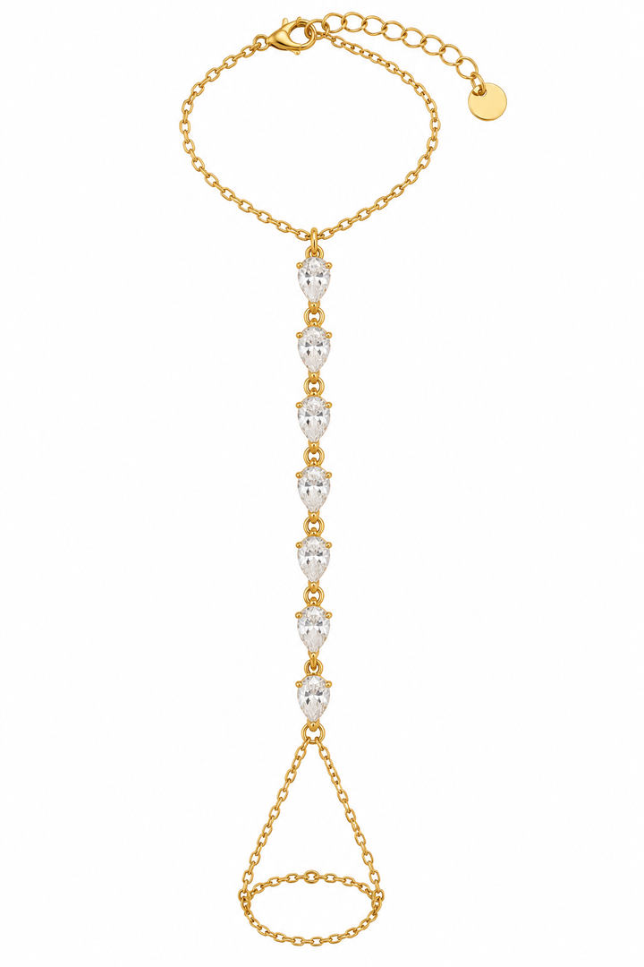 Shayla hand chain gold