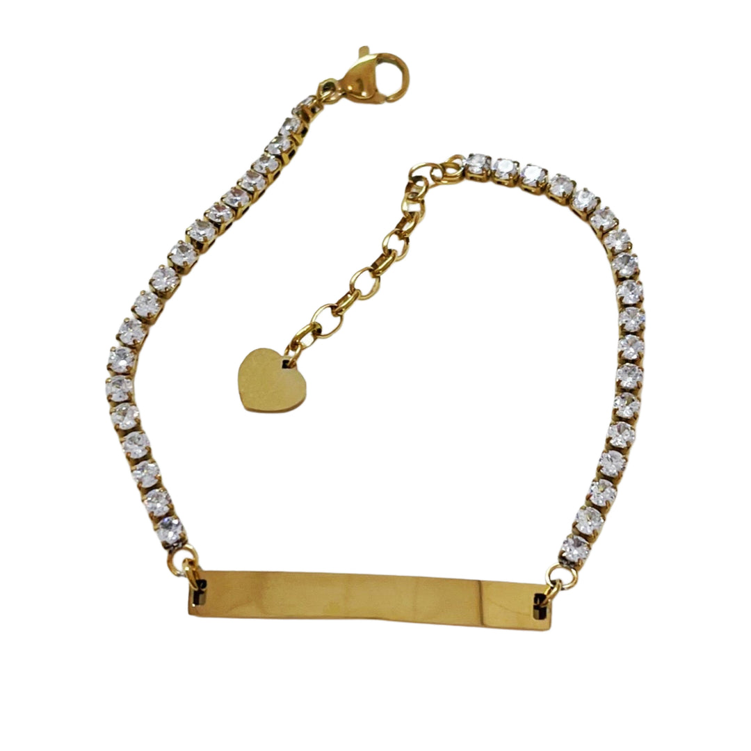 Tennis engravable bracelet