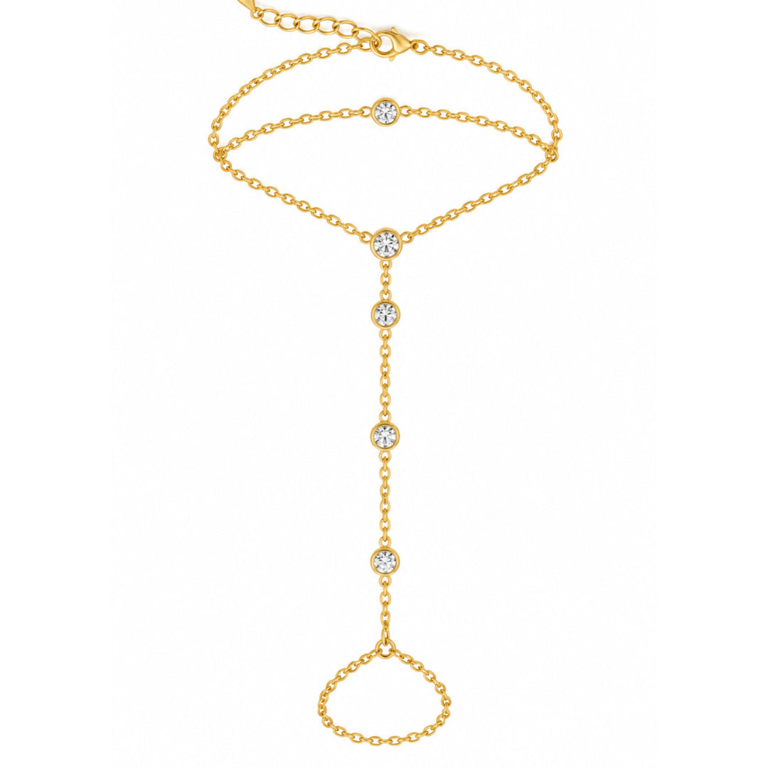 Double layer Handchain gold