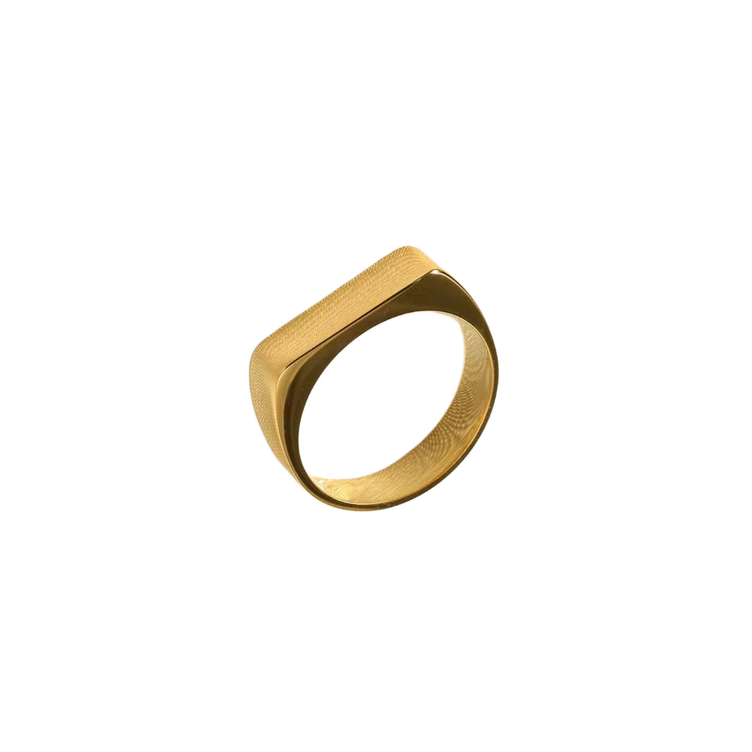 Bar ring - engravable ring