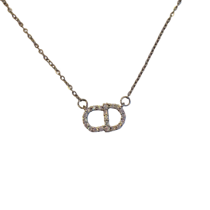 Cd necklace silver
