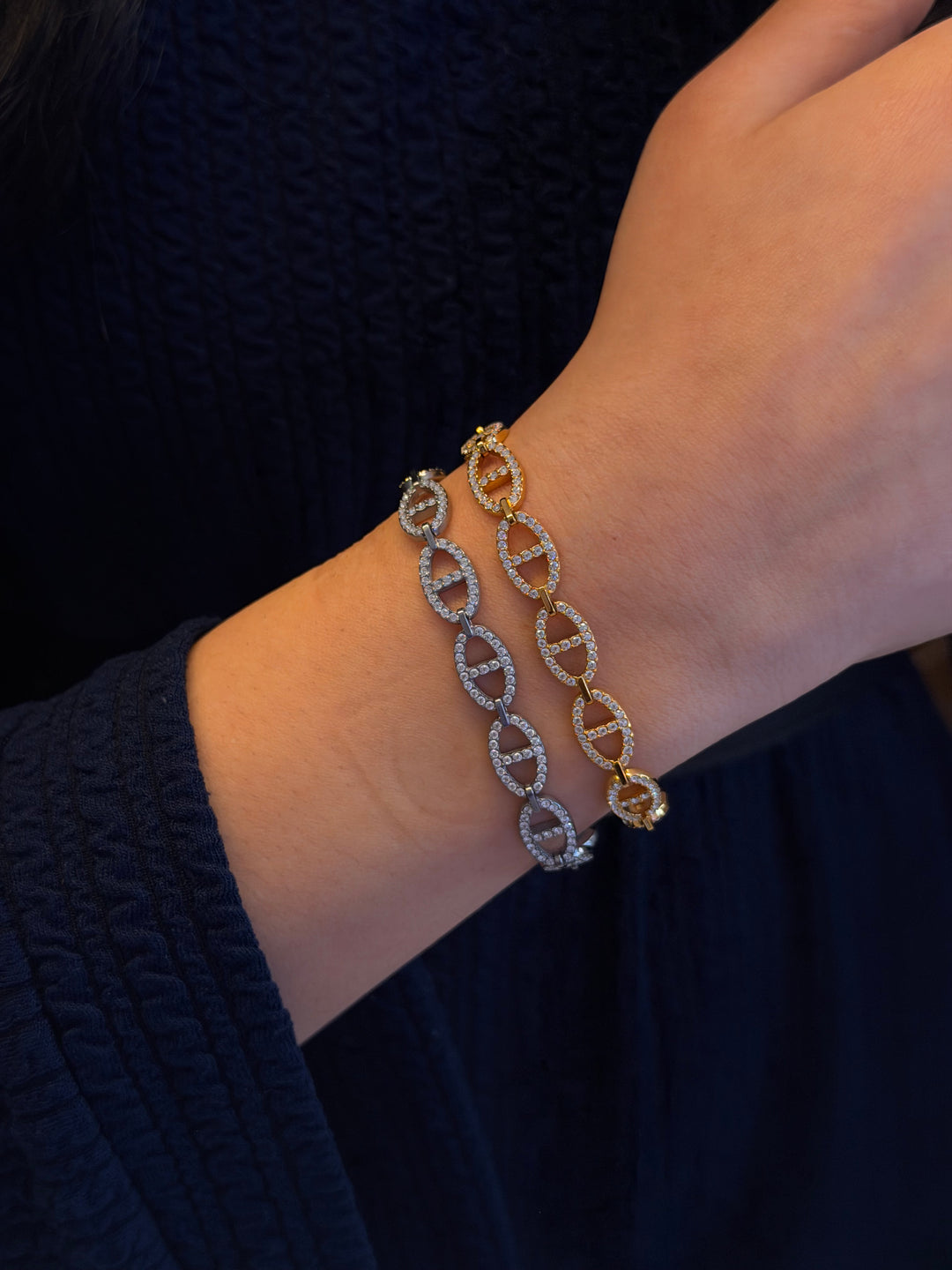 Navy bracelet - gold silver