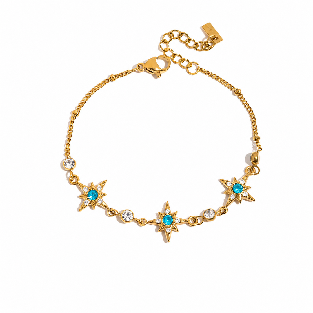 Star bracelet blue