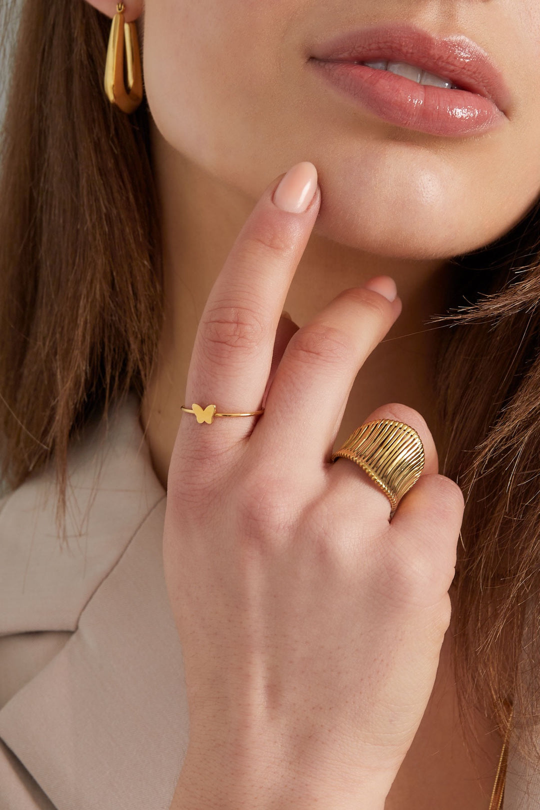 Kids butterfly ring